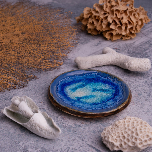 Blue Hole Round Dish