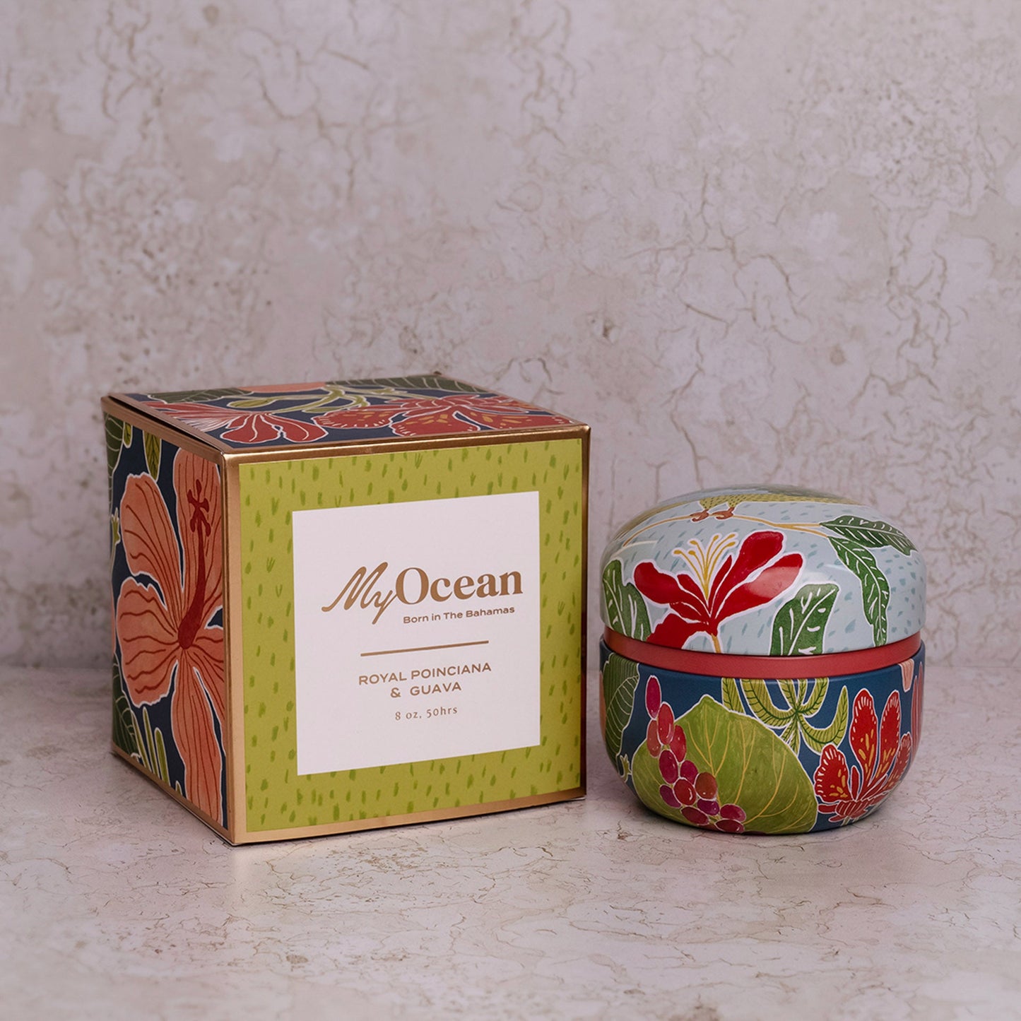 Poinciana Flower Gift Box (Option A)
