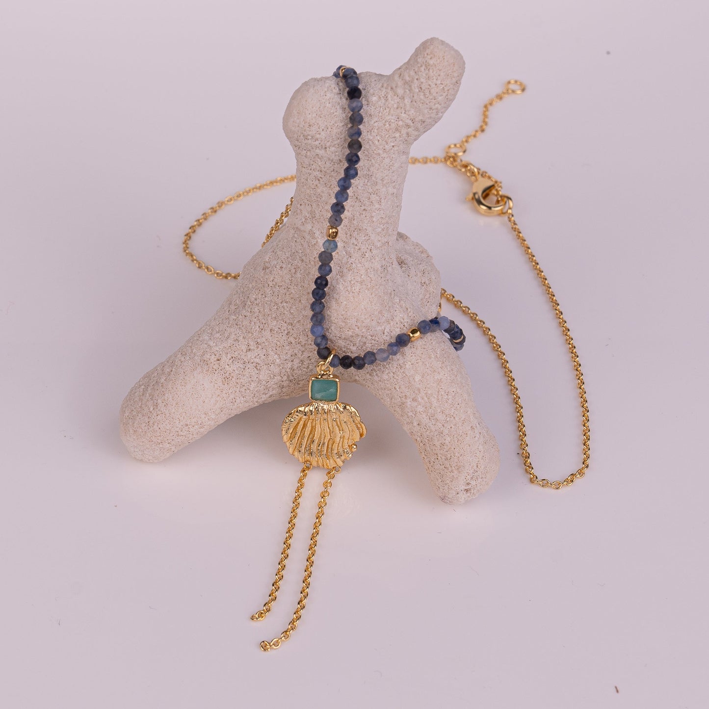 PENDANT GP NECKLACE W/ GEMS