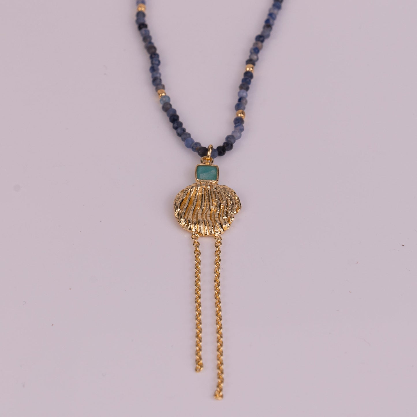PENDANT GP NECKLACE W/ GEMS