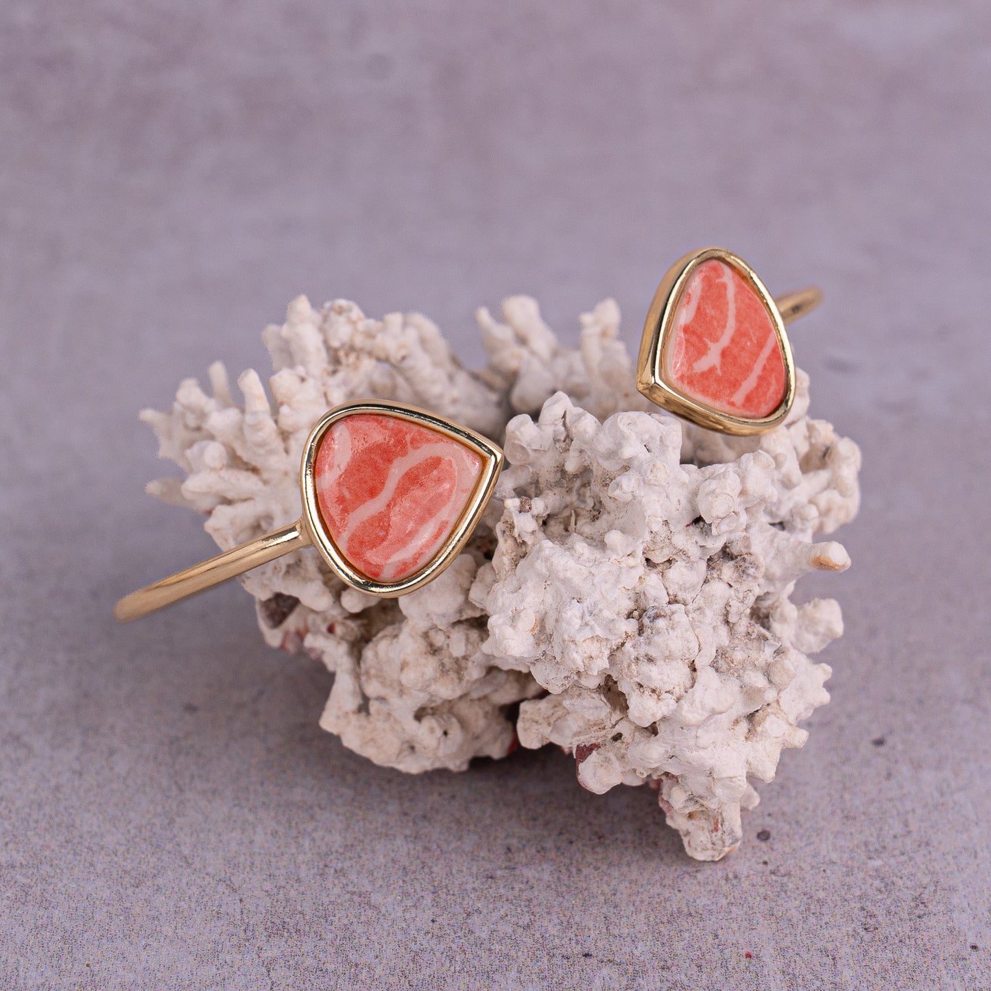 Heart shaped Porcelain Bangle