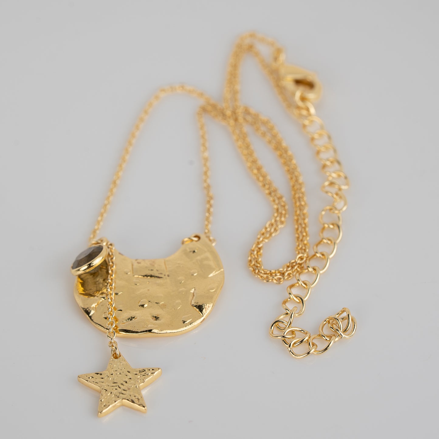 NECKLACE GP MOON & STARS