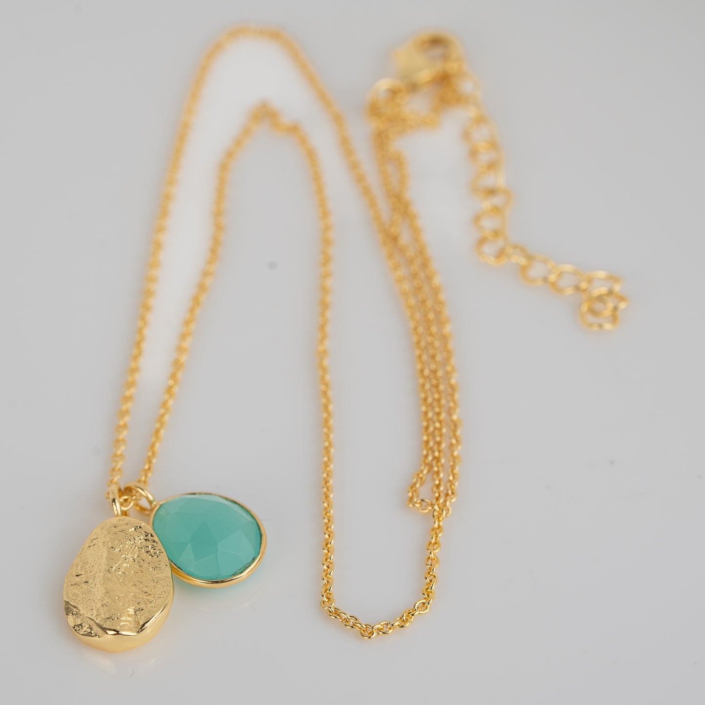 NECKLACE GP SIMPLE TWO PENDANT