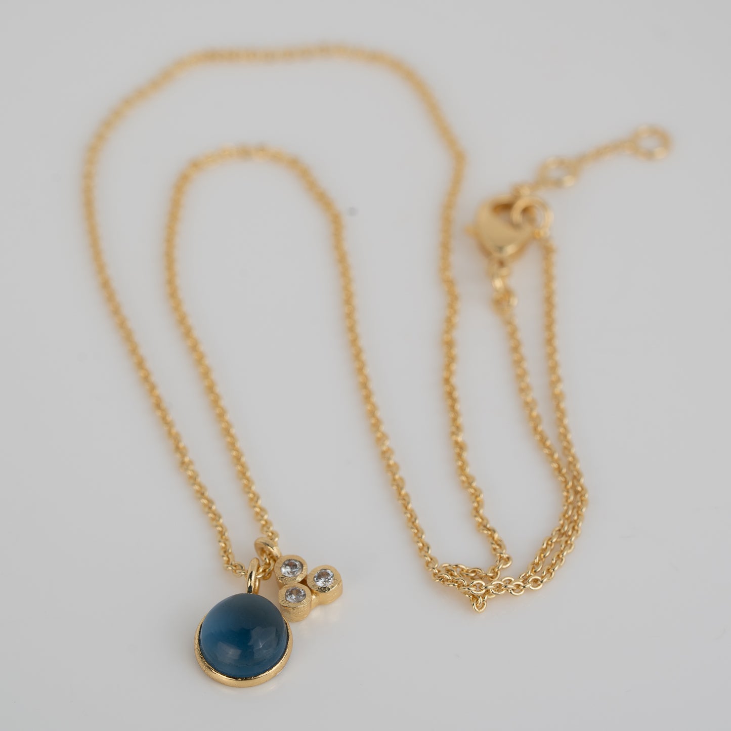 NECKLACE GP SINGLE IOLITE