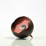 WILD FLAMINGO COCONUT & SHEA SCENTED COCONUT SHELL CANDLE WITH LEGS