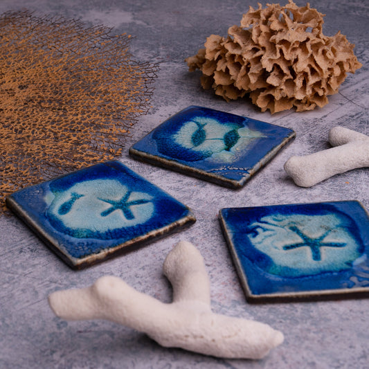 Blue Hole Square Coaster