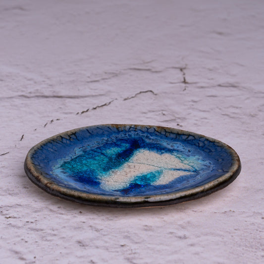 Blue Hole Oval Dish Med