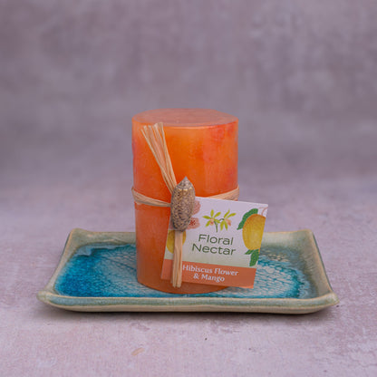 HIBISCUS FLOWER & MANGO SCROLL SOAP