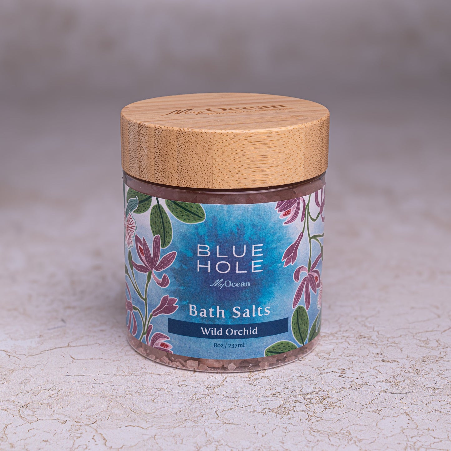 BLUE HOLE (WILD ORCHID) BATH SALTS JAR