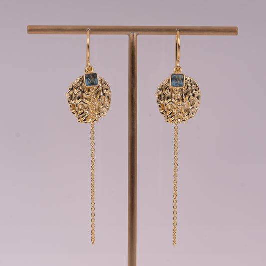 EARRINGS GP W/ GEMS