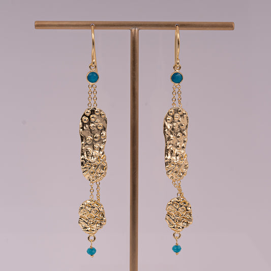 EARRINGS GP W/ GEMS