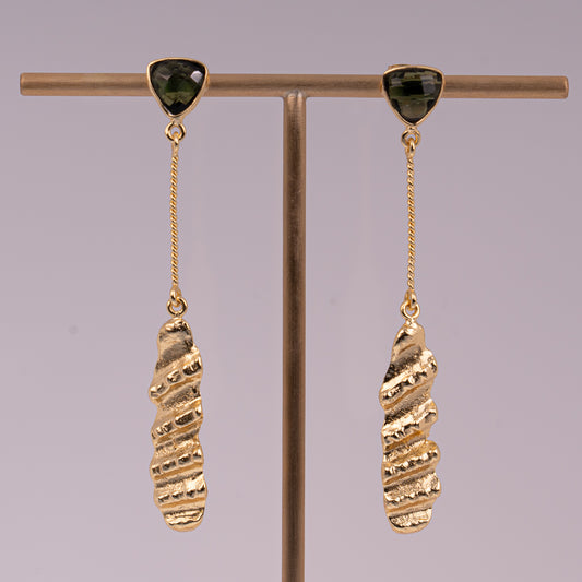 EARRINGS GP W/ GEMS