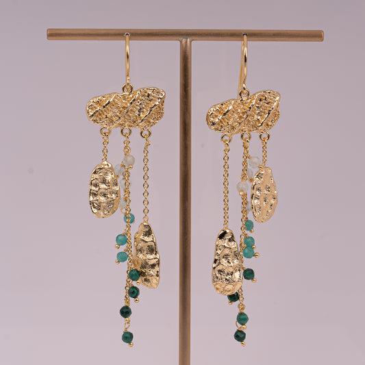 EARRINGS GP W/ GEMS