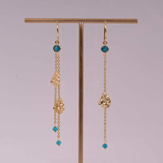 EARRINGS GP W/ GEMS