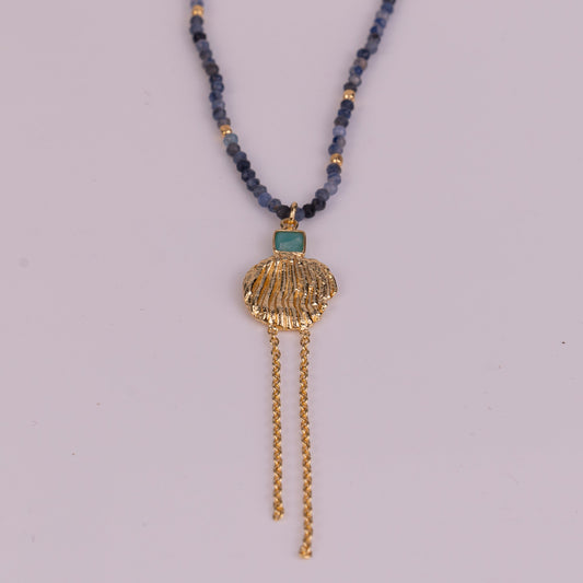 PENDANT GP NECKLACE W/ GEMS
