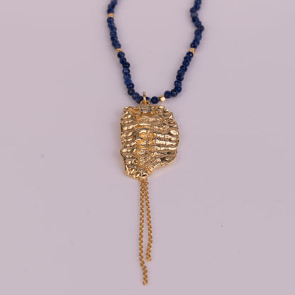 PENDANT GP NECKLACE W/ GEMS