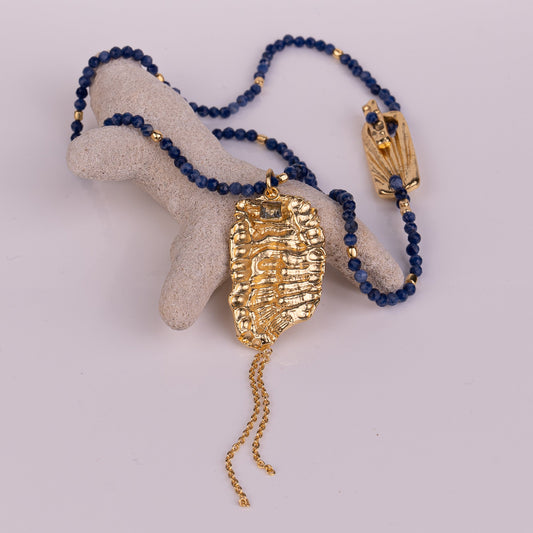 PENDANT GP NECKLACE W/ GEMS