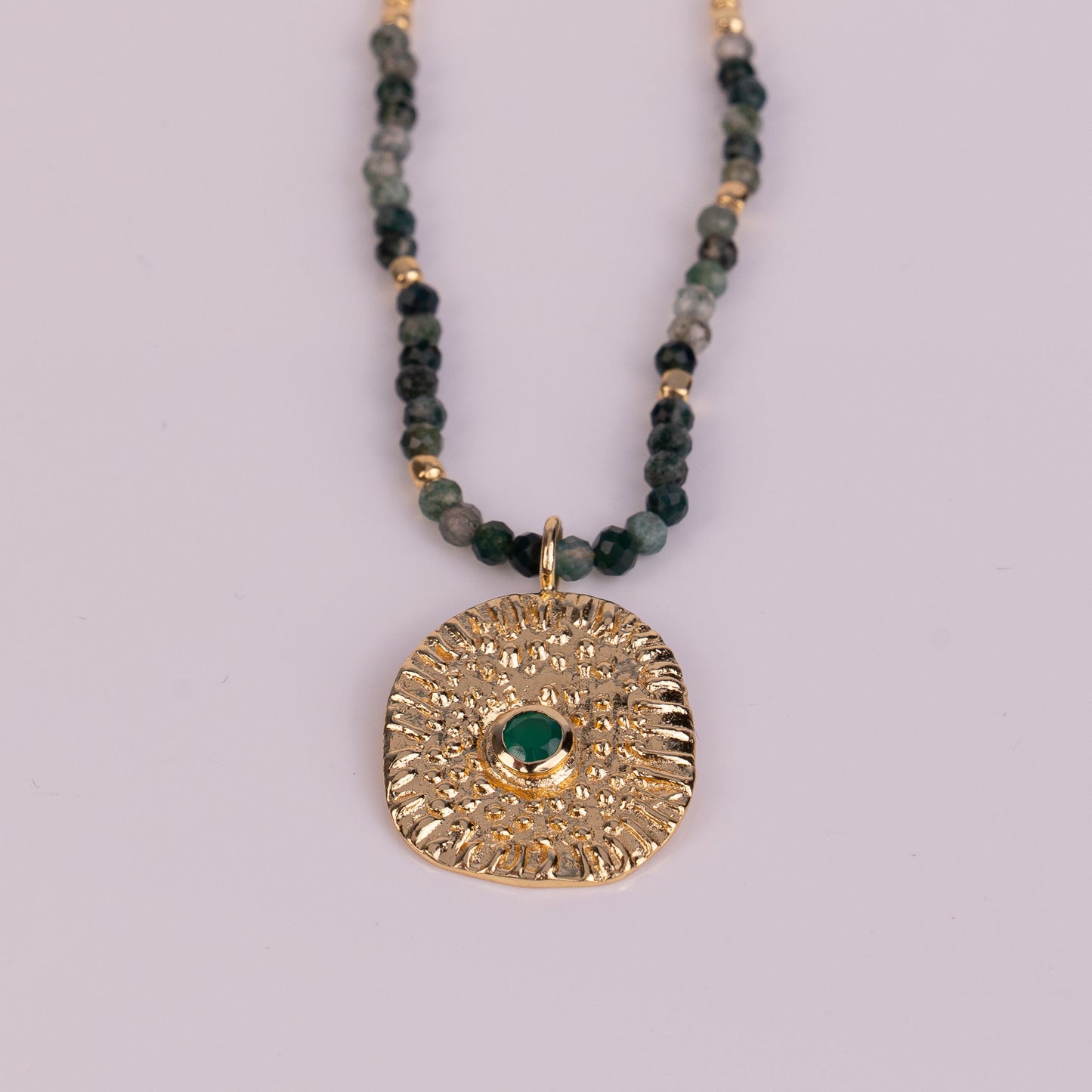 PENDANT GP NECKLACE W/ GEMS