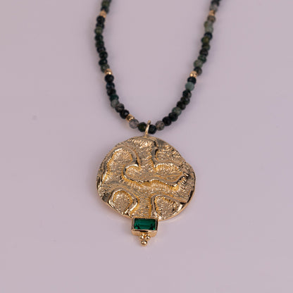 PENDANT GP NECKLACE W/ GEMS