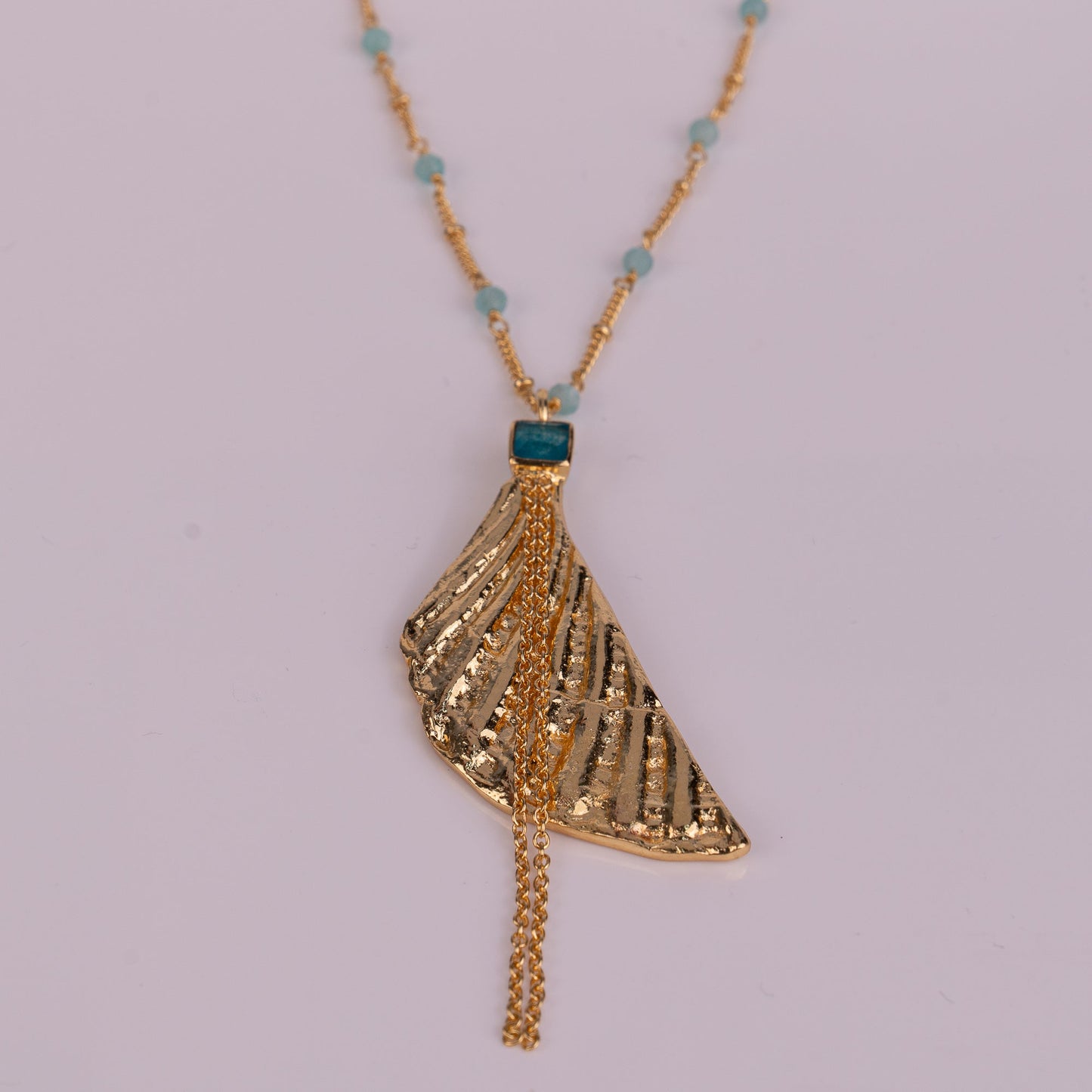 PENDANT GP NECKLACE W/ GEMS