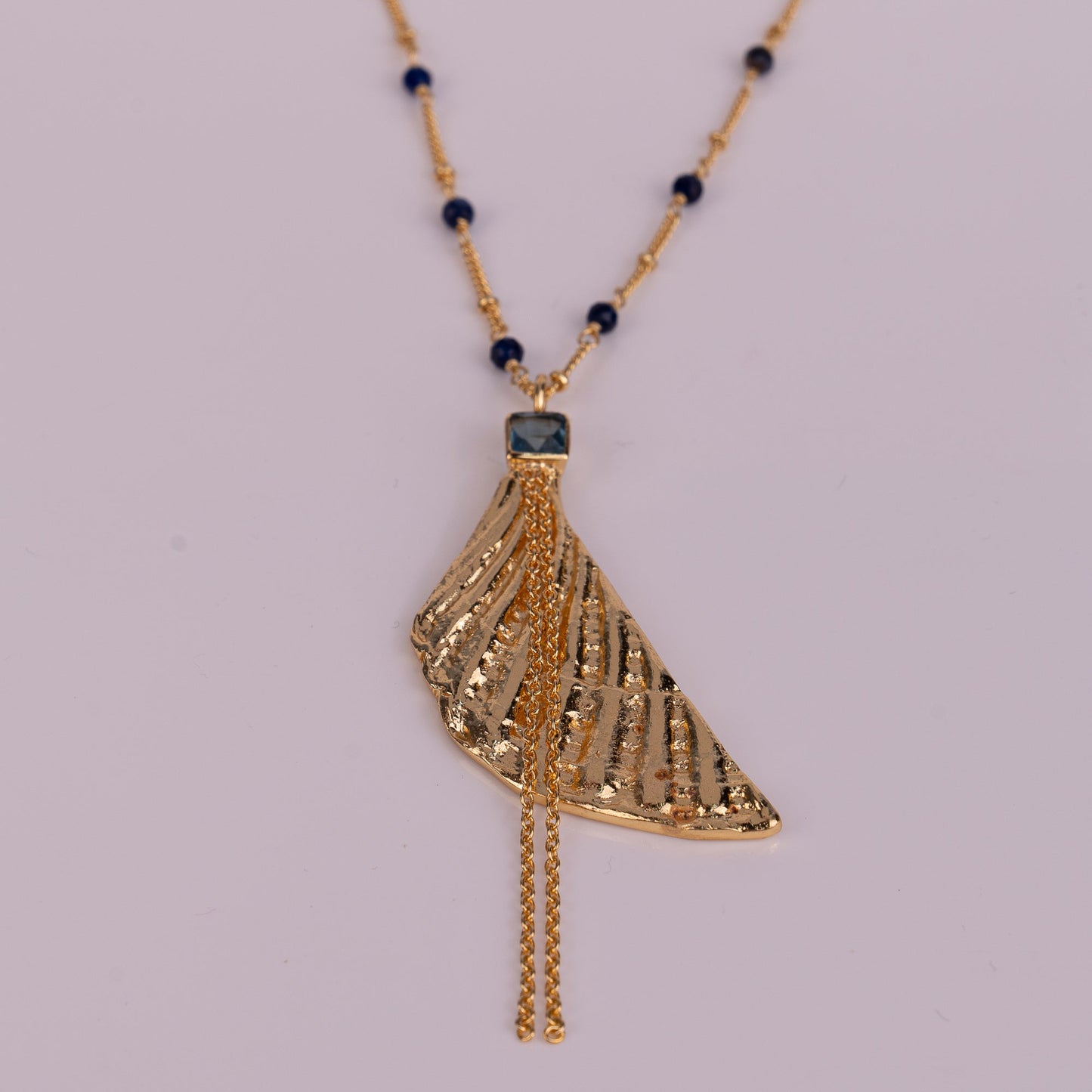 PENDANT GP NECKLACE W/ GEMS