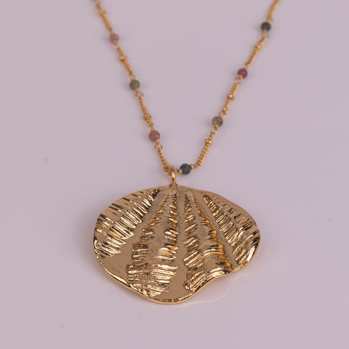 PENDANT GP NECKLACE W/ GEMS