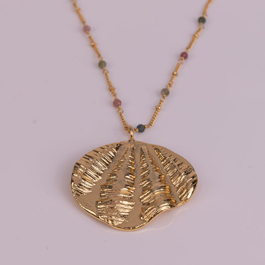 PENDANT GP NECKLACE W/ GEMS