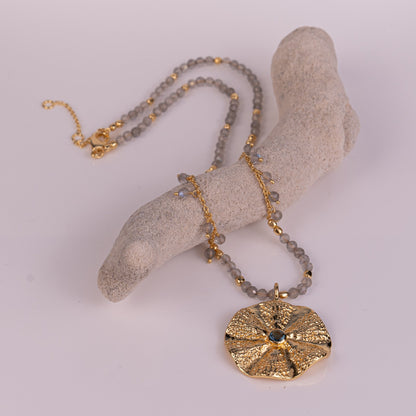 PENDANT GP NECKLACE W/ GEMS