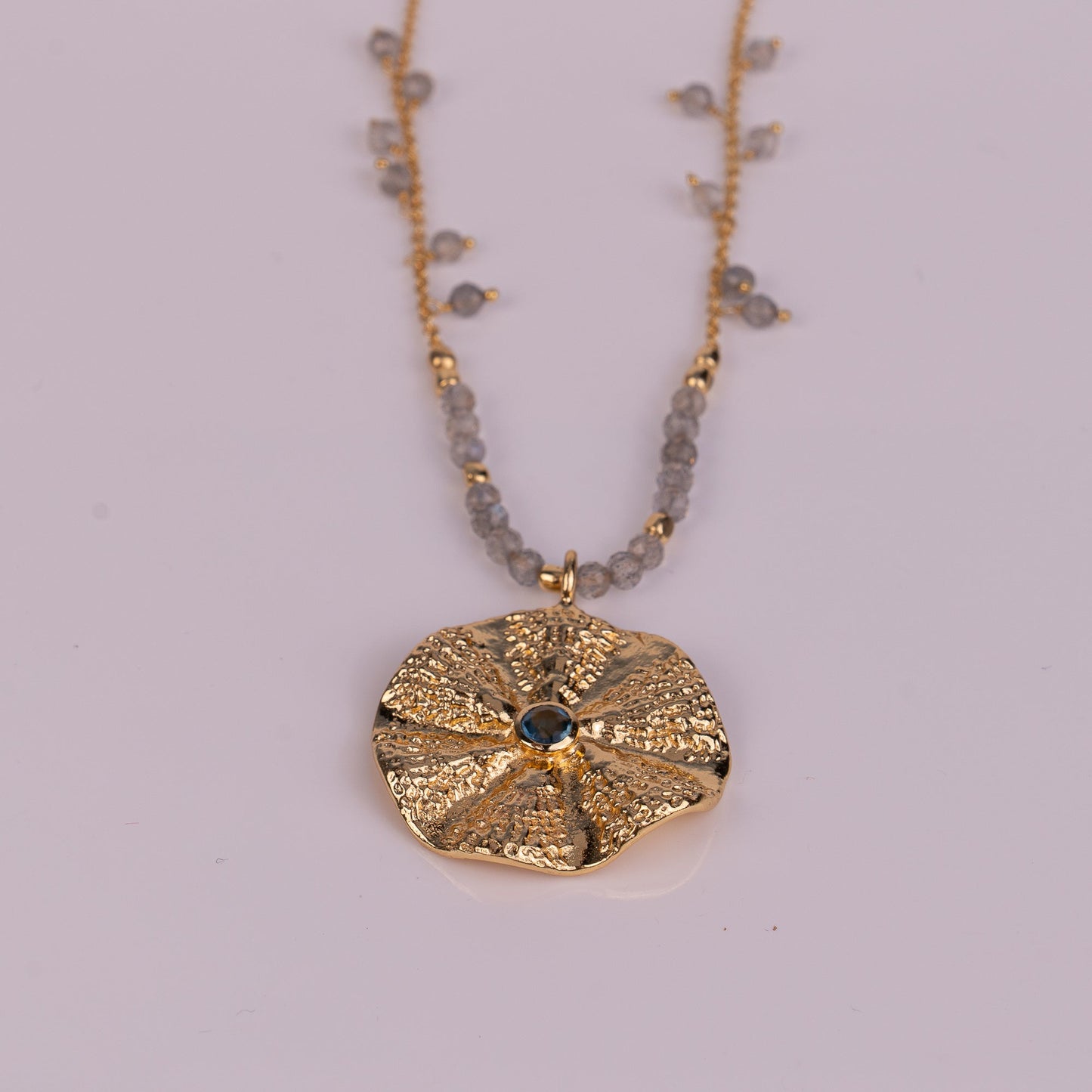 PENDANT GP NECKLACE W/ GEMS