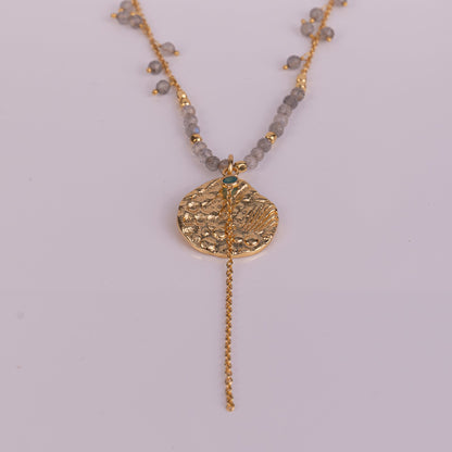 PENDANT GP NECKLACE W/ GEMS