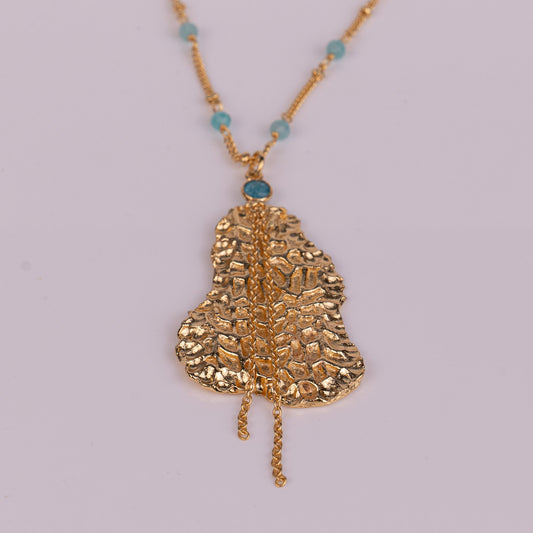PENDANT GP NECKLACE W/ GEMS