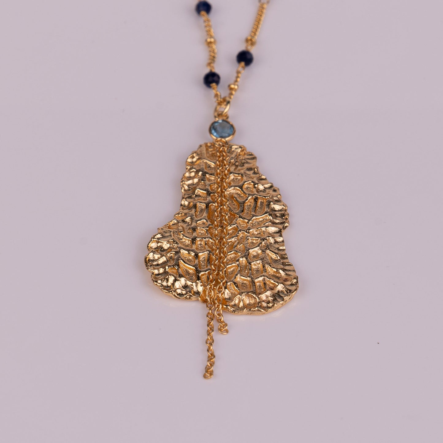 PENDANT GP NECKLACE W/ GEMS