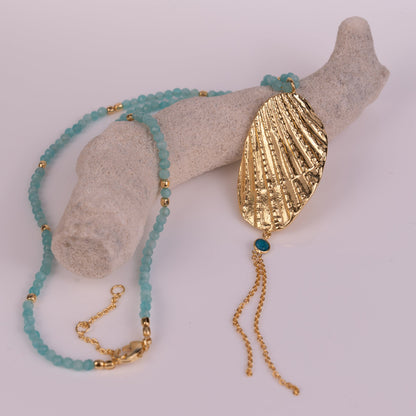 NECKLACE GP W/ GEMS