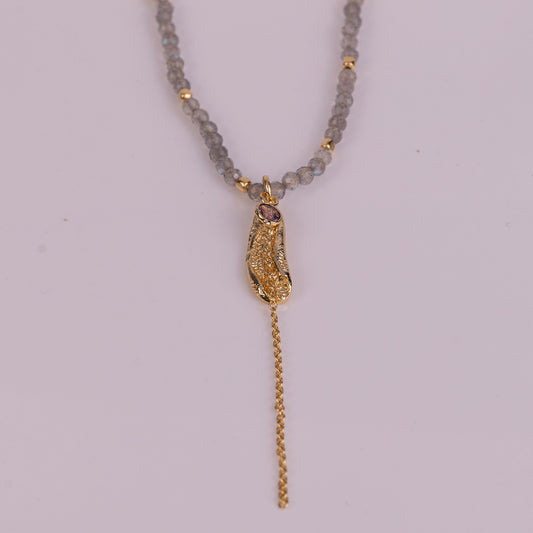 NECKLACE GP W/ GEMS