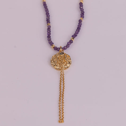 NECKLACE GP W/ GEMS