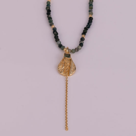 NECKLACE GP W/ GEMS