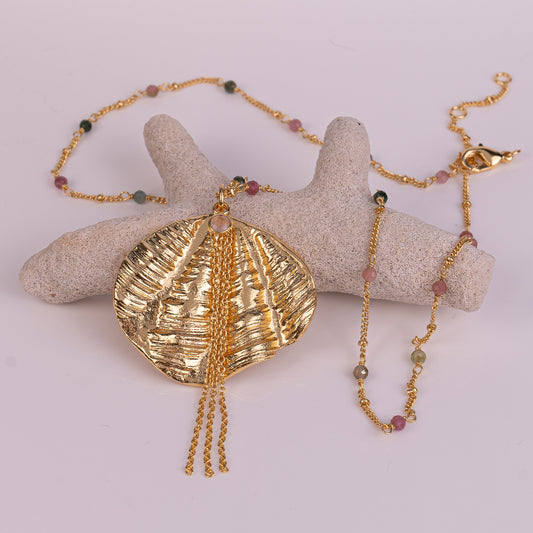 NECKLACE GP W/ GEMS