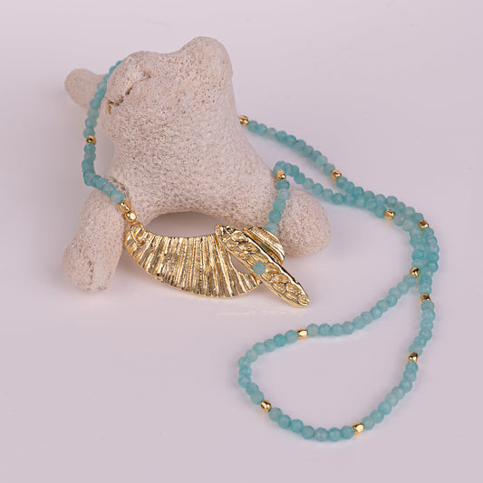 NECKLACE GP W/ GEMS