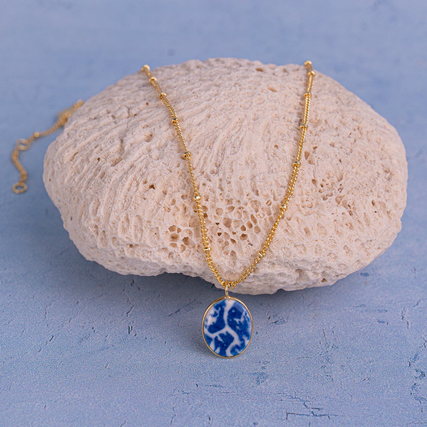 Porcelain Pendant Necklace - Small