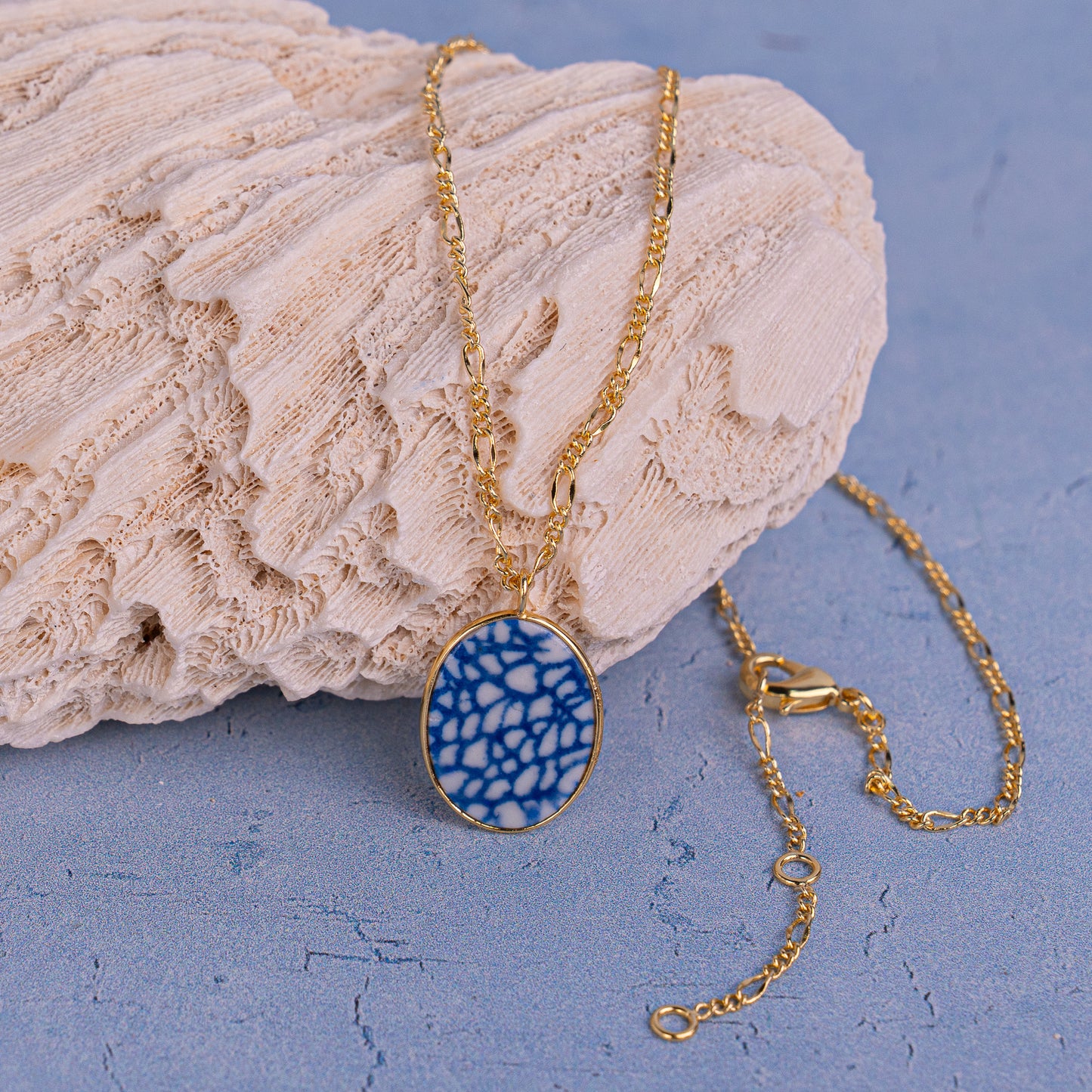 Porcelain Pendant Necklace - Medium