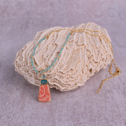 Porcelain Pendant Necklace