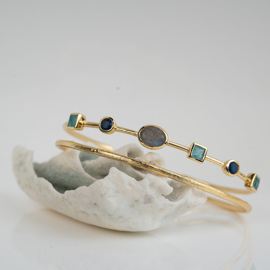 BRACELET GP DOUBLE W/GEMS