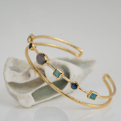 BRACELET GP DOUBLE W/GEMS