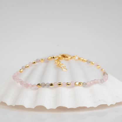 BRACELET GP ROSE QUARTZ