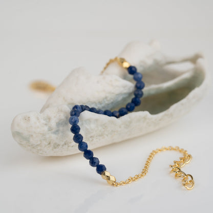 BRACELET GP DARK BLUE GEMS