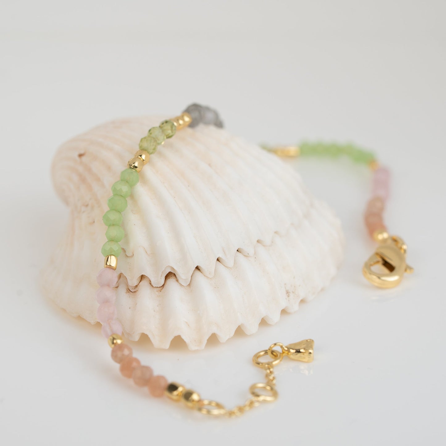 BRACELET GP PASTEL COLORED GEMS