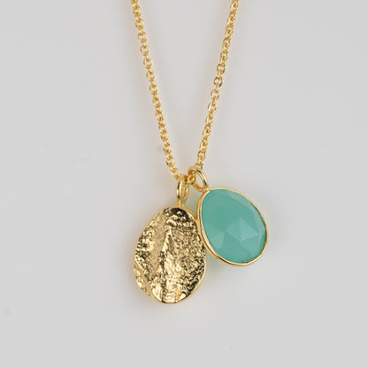 NECKLACE GP SIMPLE TWO PENDANT