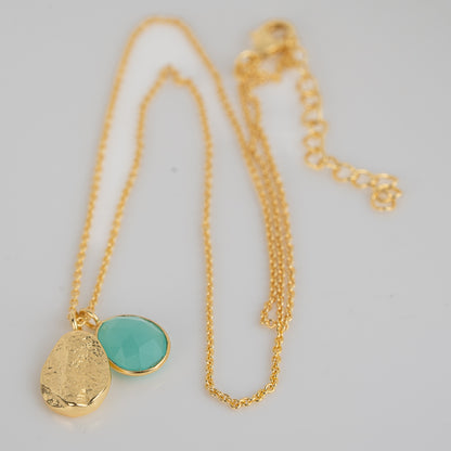 NECKLACE GP SIMPLE TWO PENDANT