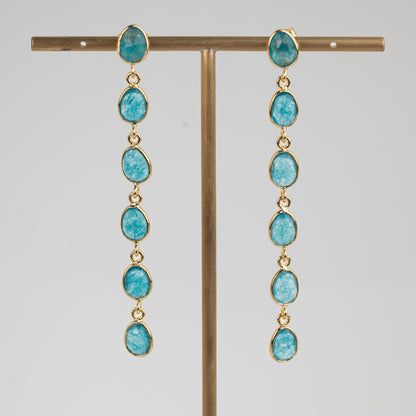 EARRINGS GP JADE DANGLE