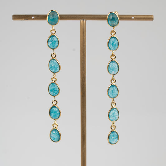 EARRINGS GP JADE DANGLE